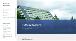 Desktop Screenshot of kuthe-kollegen.de